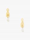 Kate Spade | Cream Multi Lock And Spade Pearl Drop Earrings