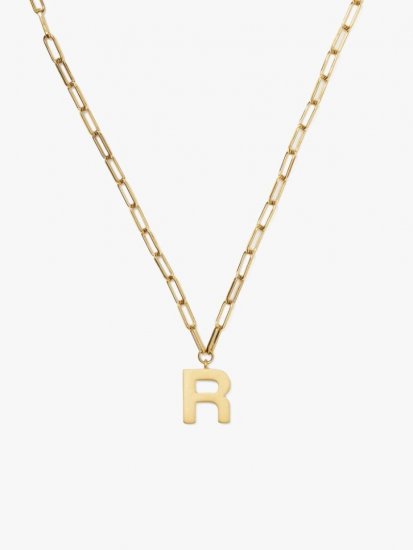 Kate Spade | Gold. R Initial This Pendant - Click Image to Close