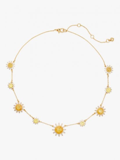 Kate Spade | Yellow Multi Sunny Scatter Necklace - Click Image to Close