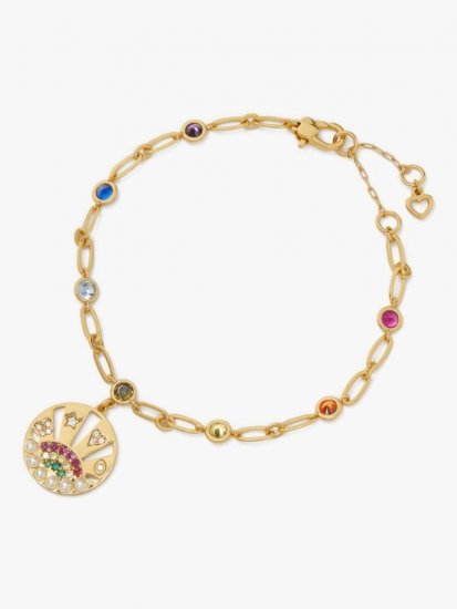 Kate Spade | Multi Rainbow Medallion Bracelet - Click Image to Close