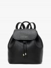 Kate Spade | Black Sinch Pebbled Leather Medium Flap Backpack