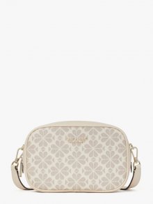 Kate Spade | Parchment Multi Spade Flower Coated Canvas Infinite Medium Camera Bag