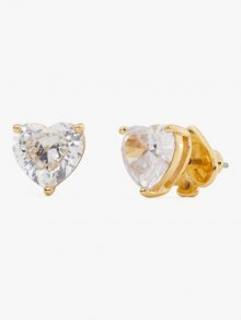 Kate Spade | Clear/Gold My Love Heart Studs