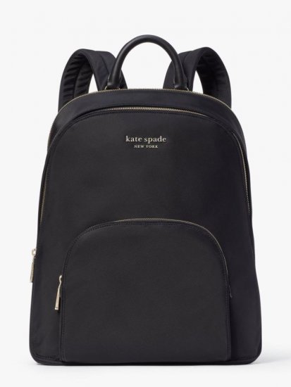 Kate Spade | Black The Little Better Sam Nylon Laptop Backpack - Click Image to Close