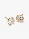 Kate Spade | Clear/Gold That Sparkle Round Earrings