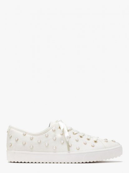 Kate Spade | Parchment. Match Pearls Sneakers - Click Image to Close
