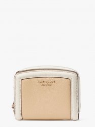 Kate Spade | Warm Stone Multi Knott Colorblocked Small Compact Wallet
