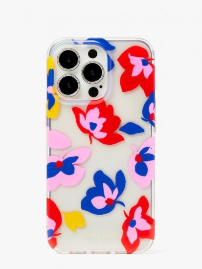Kate Spade | Clear Multi Summer Flowers Iphone 13 Pro Phone Case - Click Image to Close
