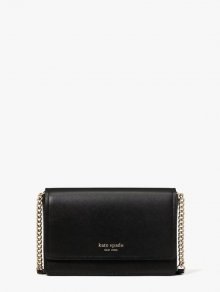 Kate Spade | Black Spencer Flap Chain Wallet