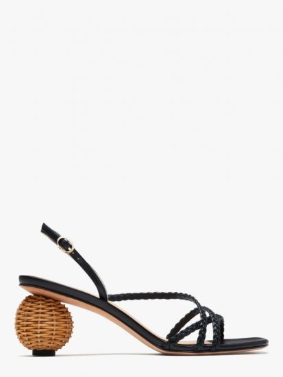 Kate Spade | Black Valencia Sandals - Click Image to Close