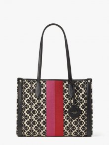 Kate Spade | Cream Multi Spade Flower Jacquard Stripe Market Medium Tote