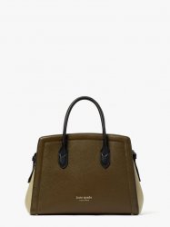 Kate Spade | Duck Green Multi Knott Colorblocked Medium Satchel